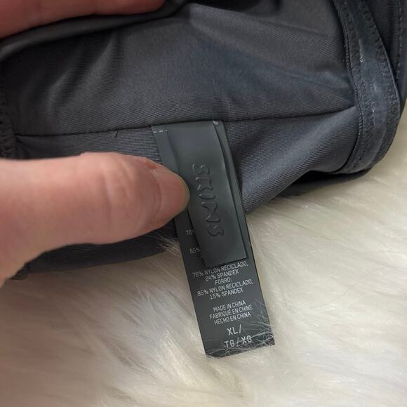 Skims Gray Recycled Swim Bandeau Top XL - Picture 6 of 8